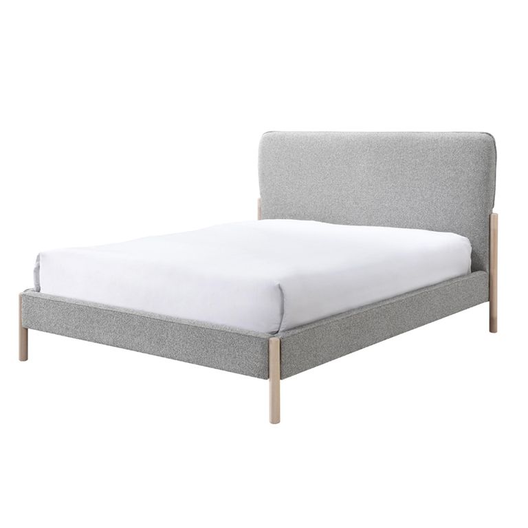 Cove Bed - Grey - Fabric - Sizes Available