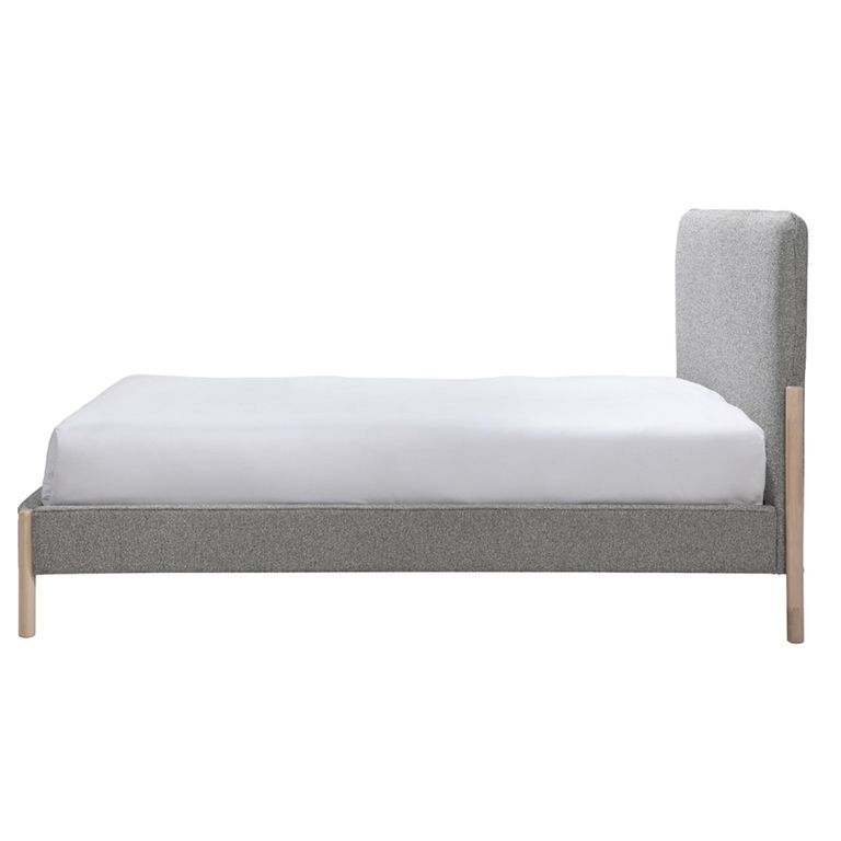 Cove Bed - Grey - Fabric - Sizes Available