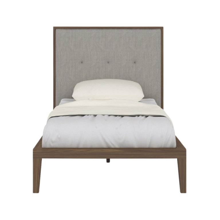 Ivy Bed - 3ft Single - Walnut - Fabric and Wood