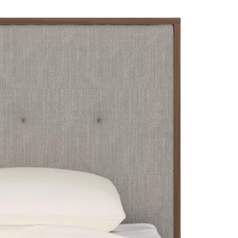 Ivy Bed - 3ft Single - Walnut - Fabric and Wood