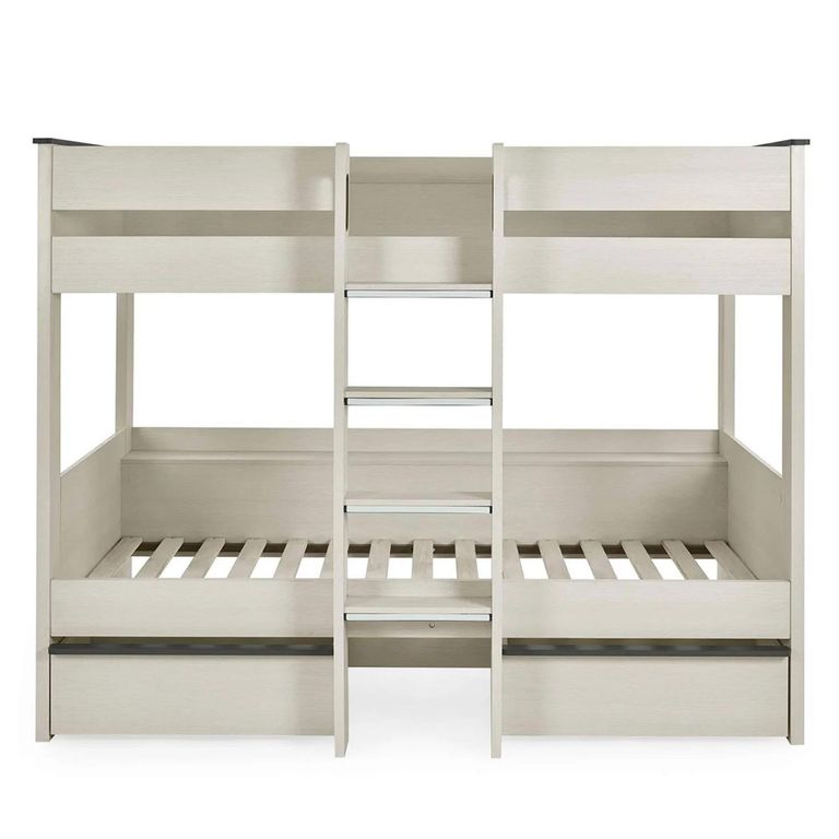 Celeste Bunk Storage Bed - Nordic White - Wood