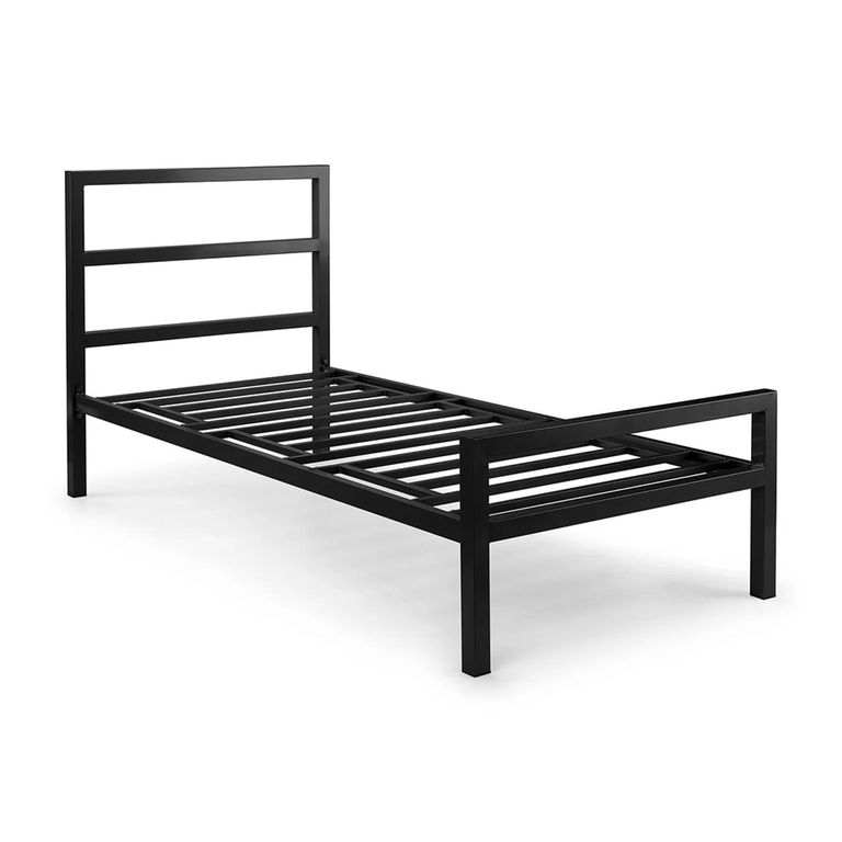Soto Bed - Black - Satin Metal - Sizes Available