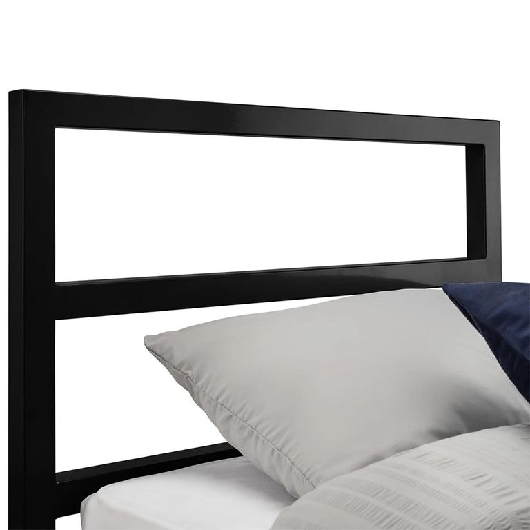 Soto Bed - Black - Satin Metal - Sizes Available