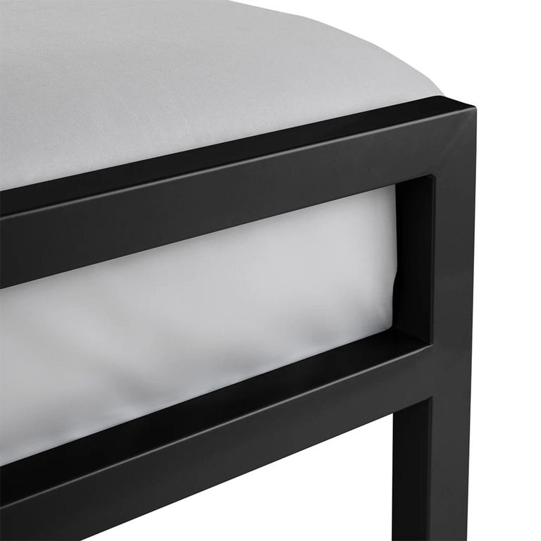 Soto Bed - Black - Satin Metal - Sizes Available