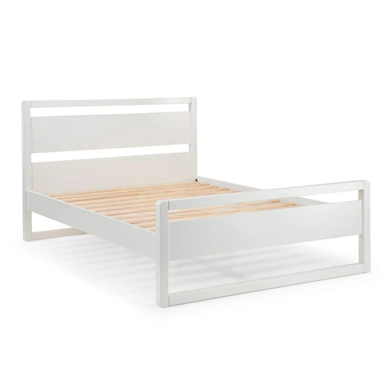 Venice Bed - 4ft 6in Double - Surf White - Wood and Metal