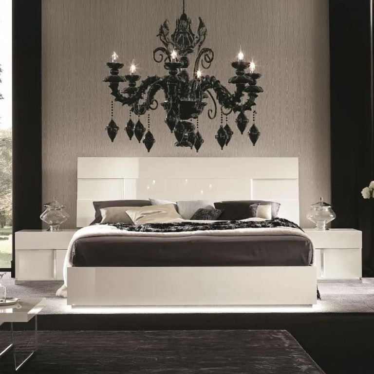 Canova Bed - White Gloss - Sizes Available