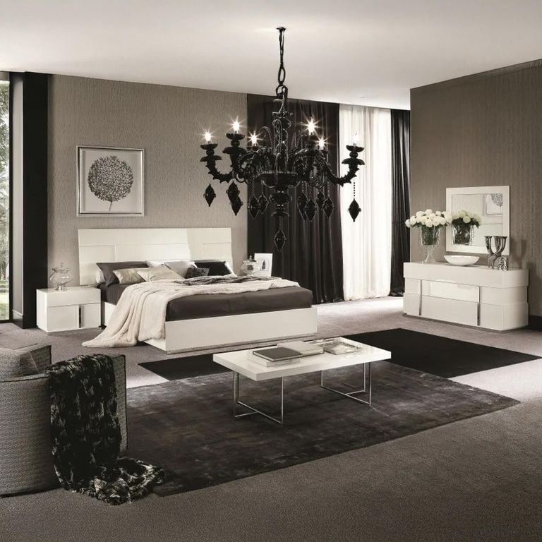 Canova Bed - White Gloss - Sizes Available