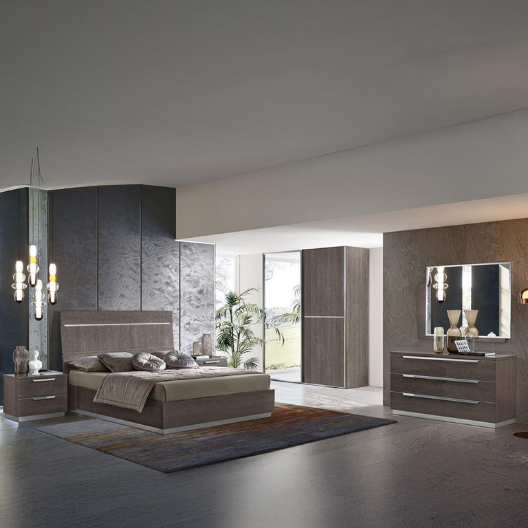 Kroma Italian Bed - Silver Birch - Sizes Available