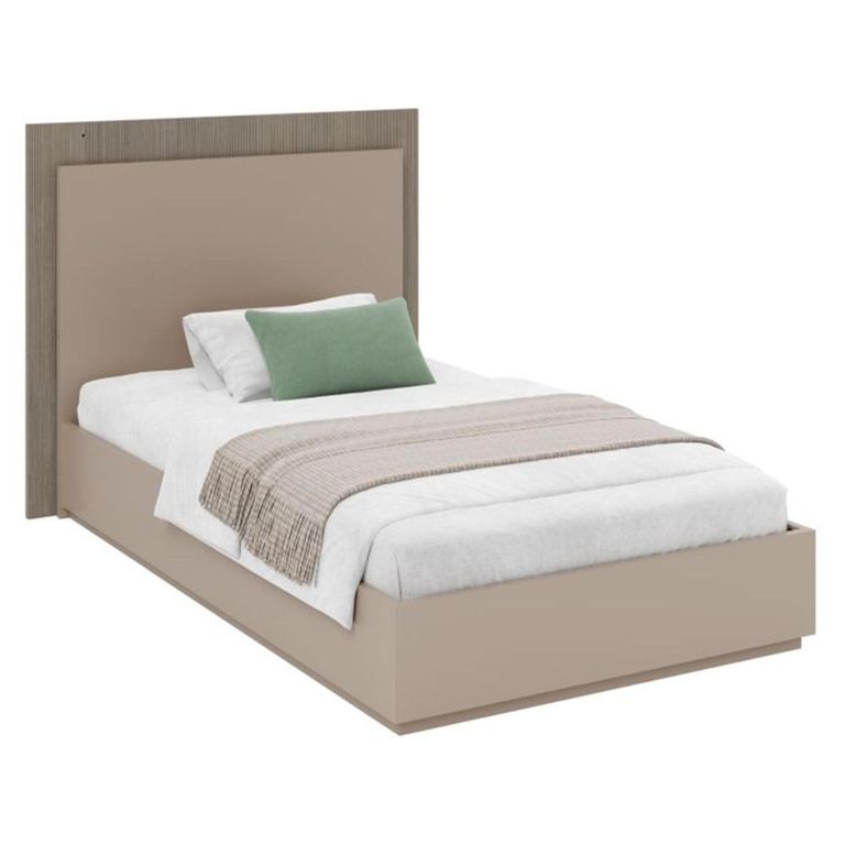 Essenza Italian Fluted Bed - 3ft Single - Urban Velvet and Tabacco