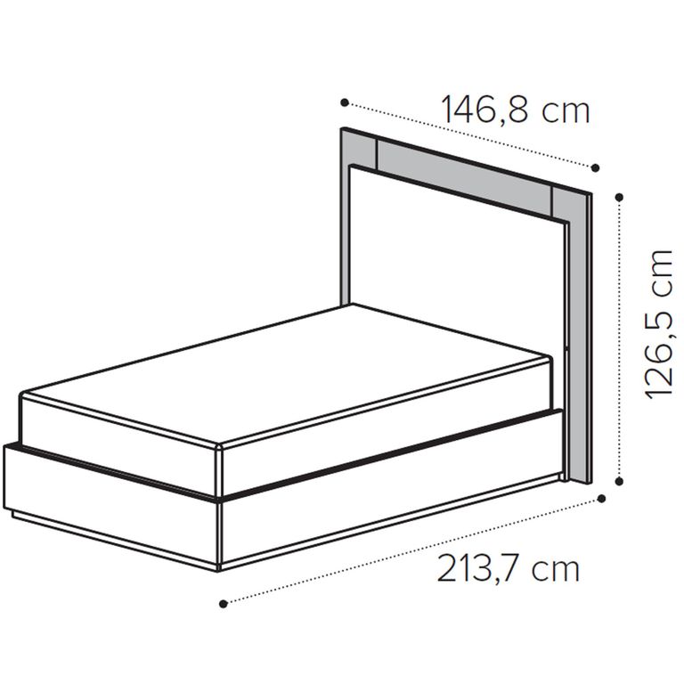 Essenza Italian Fluted Bed - 3ft Single - Urban Velvet and Tabacco