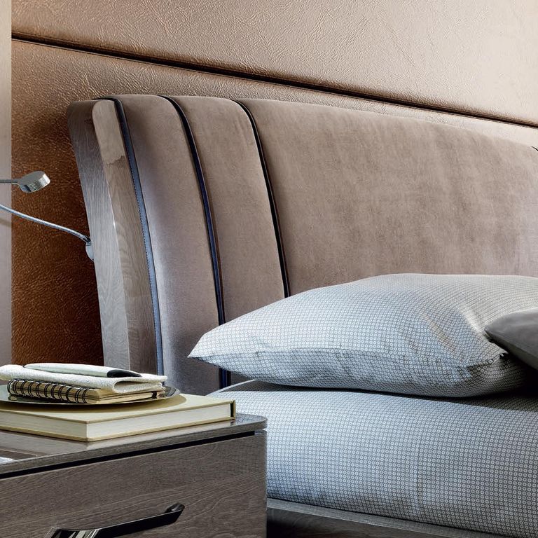 Maia Italian Bed - with Spot Light - Silver Birch - Sizes Available