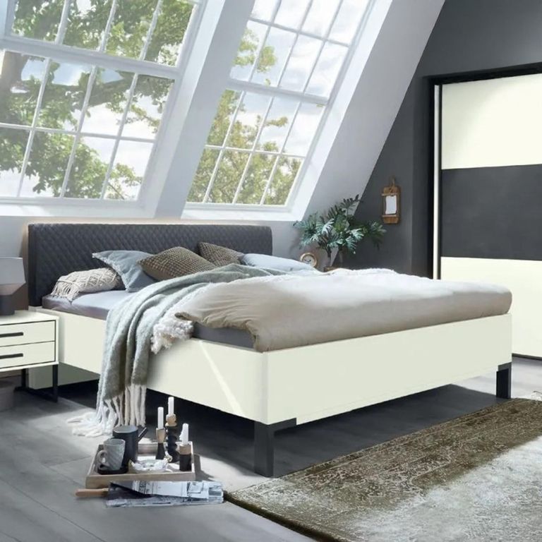 Breda White Upholstered Cushion Headboard - Sizes Available