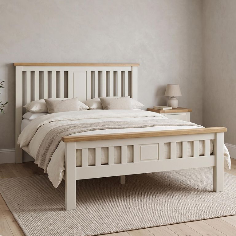 Melbourne White Painted Bed - Sizes Available