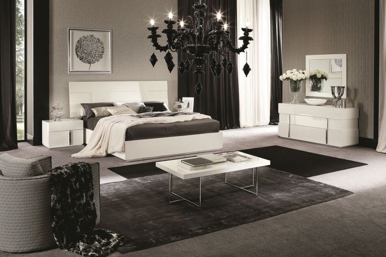 Canova Bed - White Gloss - Sizes Available