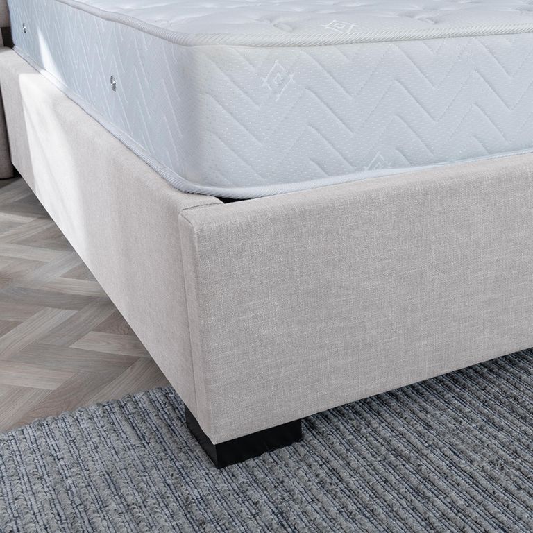 Annabelle Boucle Fabric 4ft 6in Double Ottoman Storage Bed