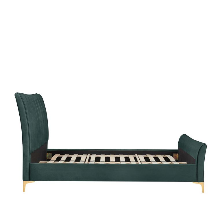 Clover Bed - Green Velvet Fabric - Sizes Available