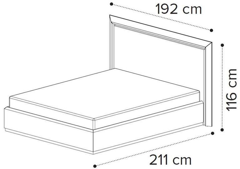 Elite Bed - Silver Birch - Sizes Available
