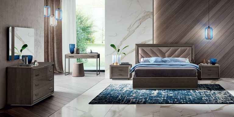 Elite Bed - Upholstered Headboard - Silver Birch - Sizes Available