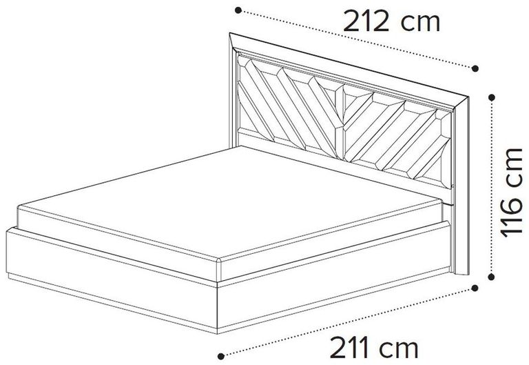 Elite Bed - Upholstered Headboard - Silver Birch - Sizes Available