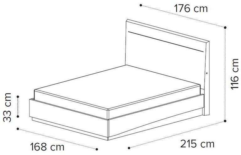 Kimera Bed - White - Sizes Available