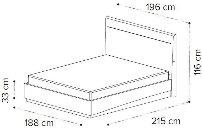 Kimera Bed - White - Sizes Available