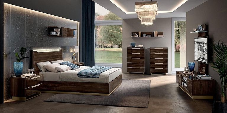 Smart Bed - 6ft Queen Size - Walnut
