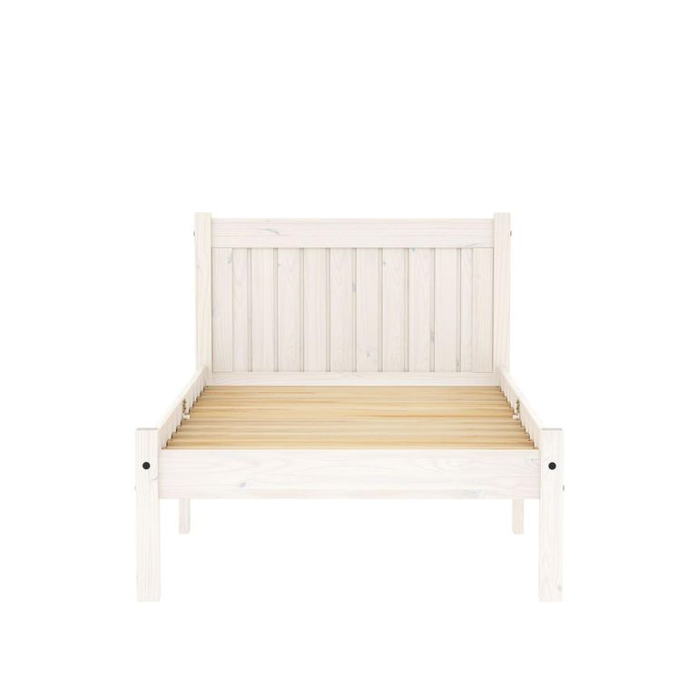 Rio Bed - White Washed Wood - Sizes Available