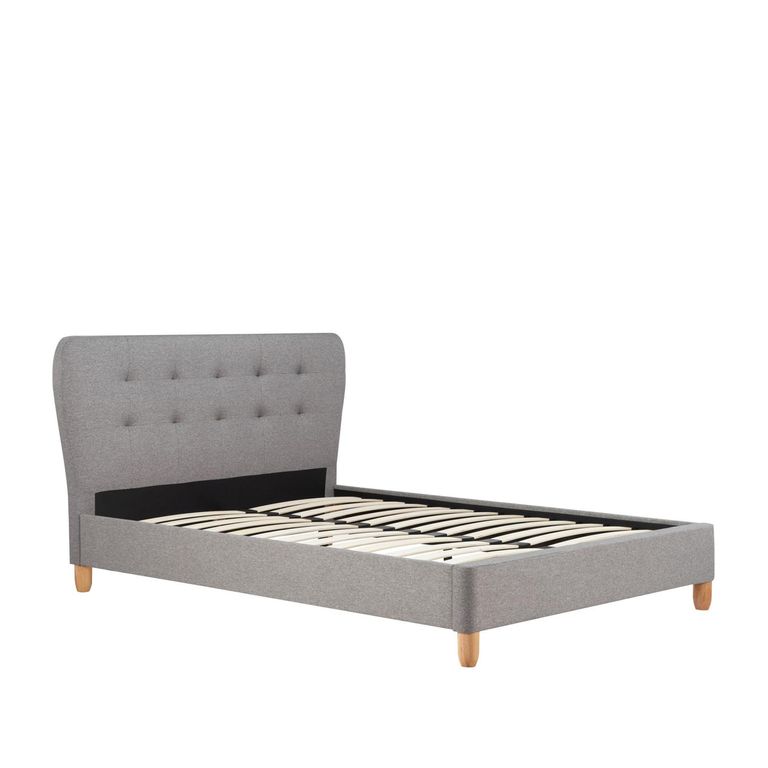Stockholm Bed - Grey Fabric - Sizes Available