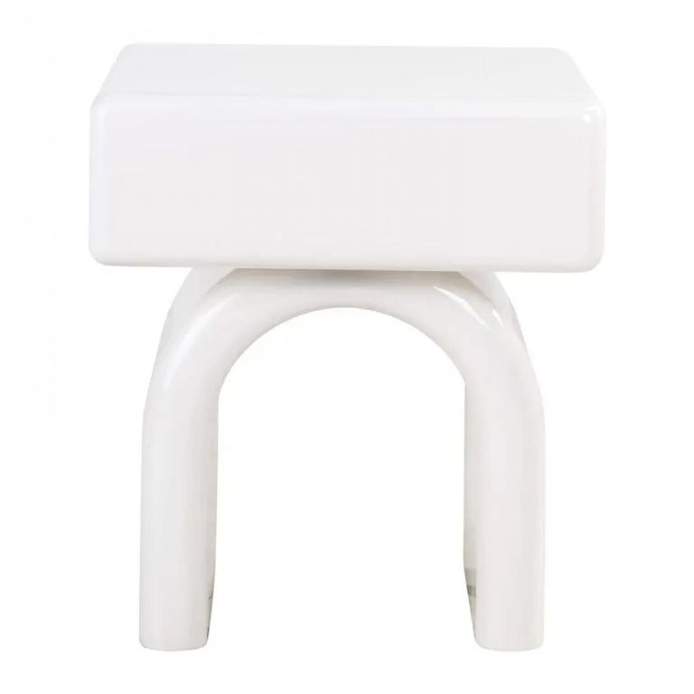 Bennet Bedside Table - 1 Drawer - White