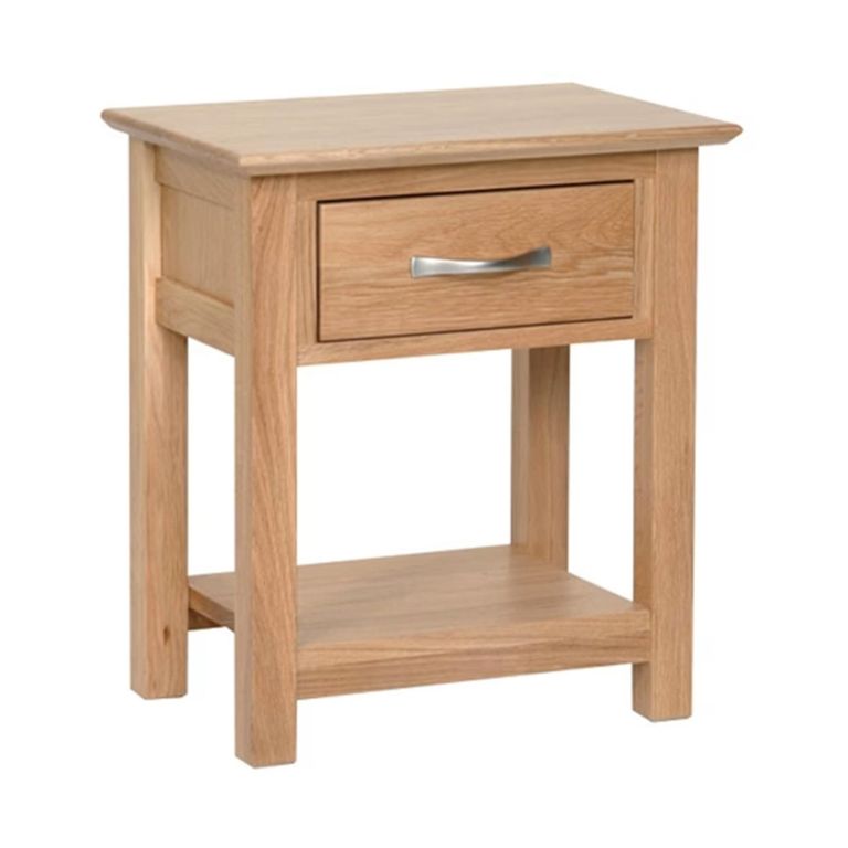 Nimbus Bedside Table - 1 Drawer - Oak