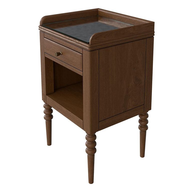Wynter Bedside Table - 1 Drawer - Mid Gloss Lacquered