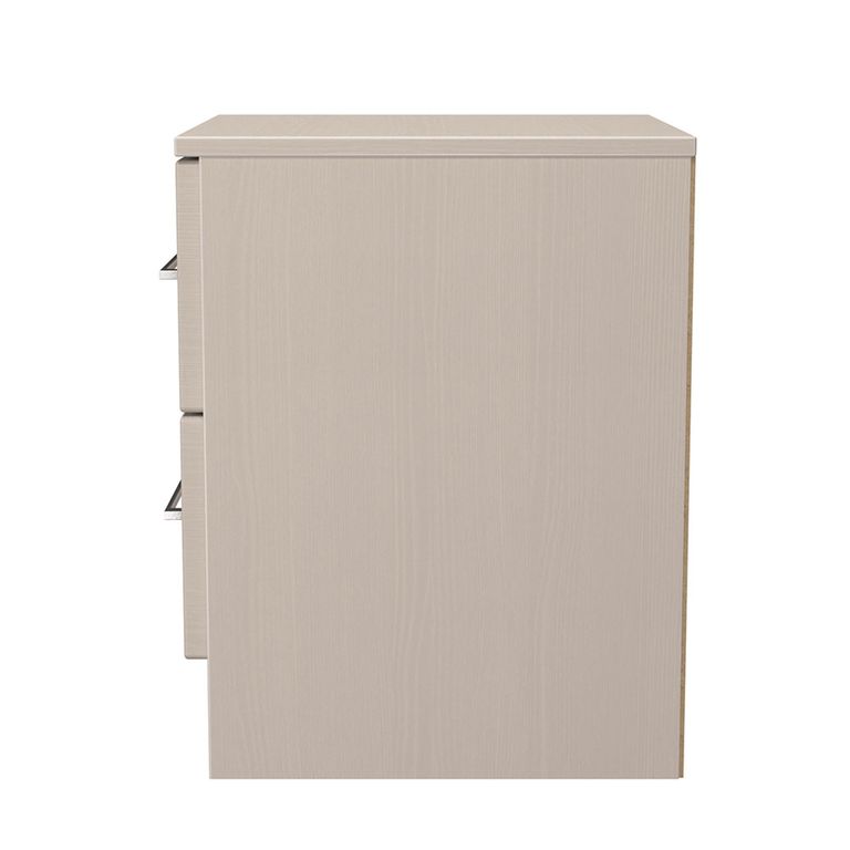 York Bedside Cabinet - 2 Drawer - Cashmere