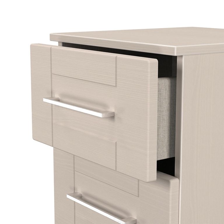 York Bedside Cabinet - 2 Drawer - Cashmere
