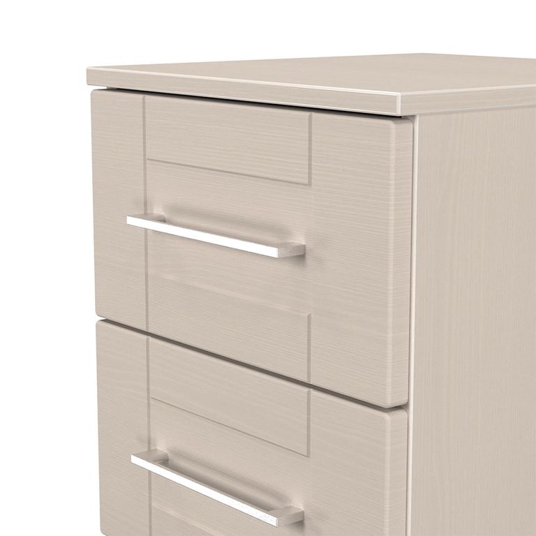 York Bedside Cabinet - 2 Drawer - Cashmere
