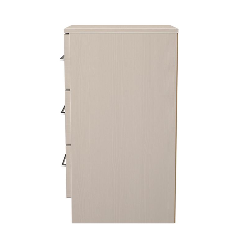 York Bedside Cabinet - 3 Drawer - Cashmere