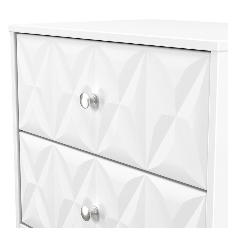 San Jose Bedside Cabinet - 2 Drawer - White