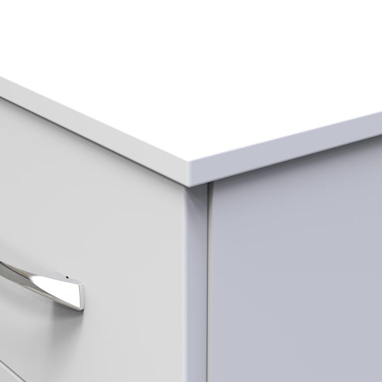 Avon Bedside Cabinet - 2 Drawer - White