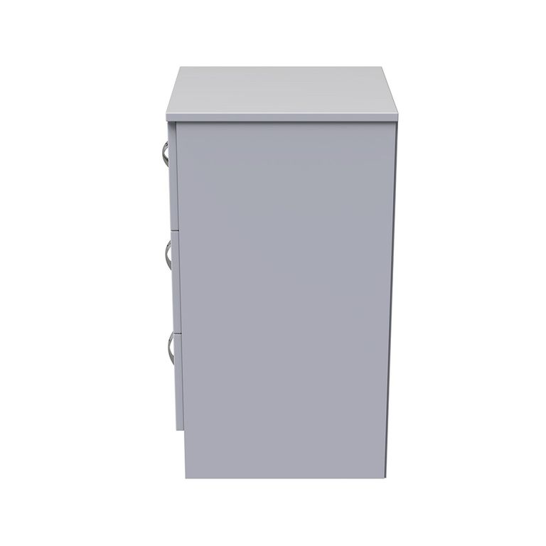 Avon Bedside Cabinet - 3 Drawer - White