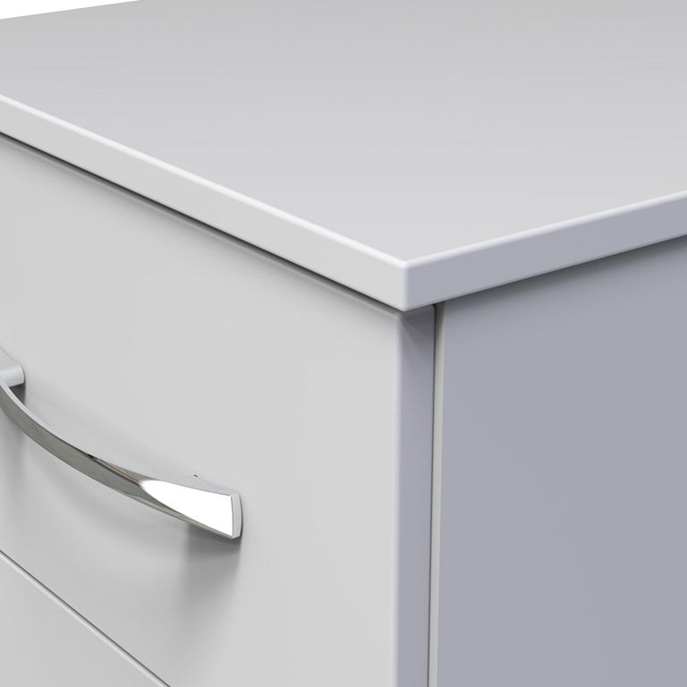 Avon Bedside Cabinet - 3 Drawer - White