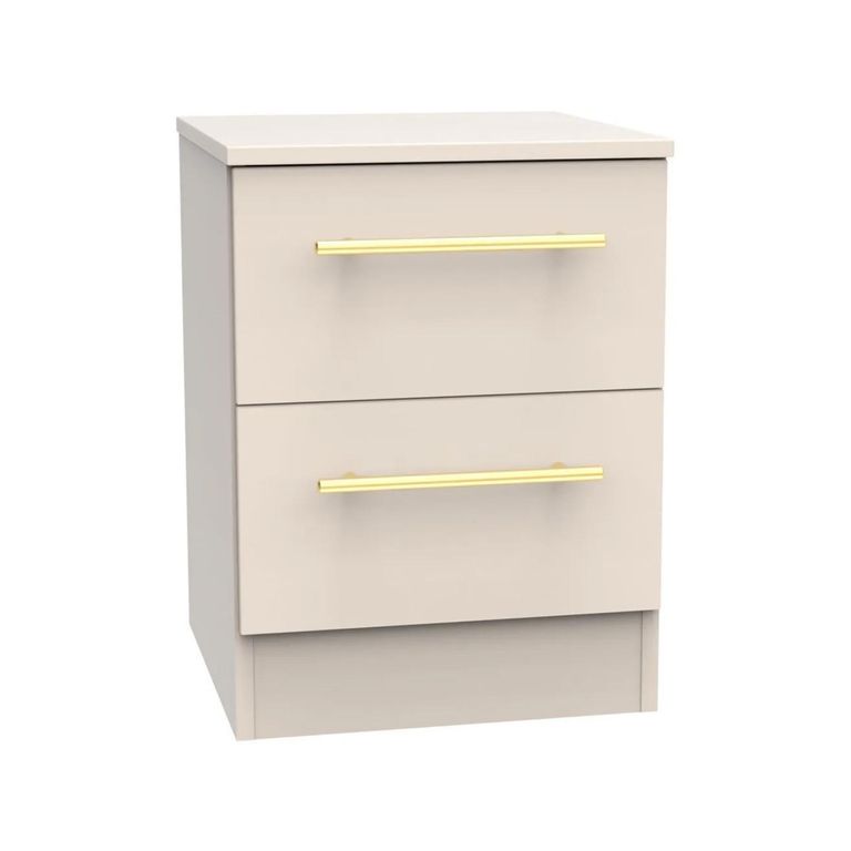 Haworth Bedside Cabinet - 2 Drawer - Cashmere