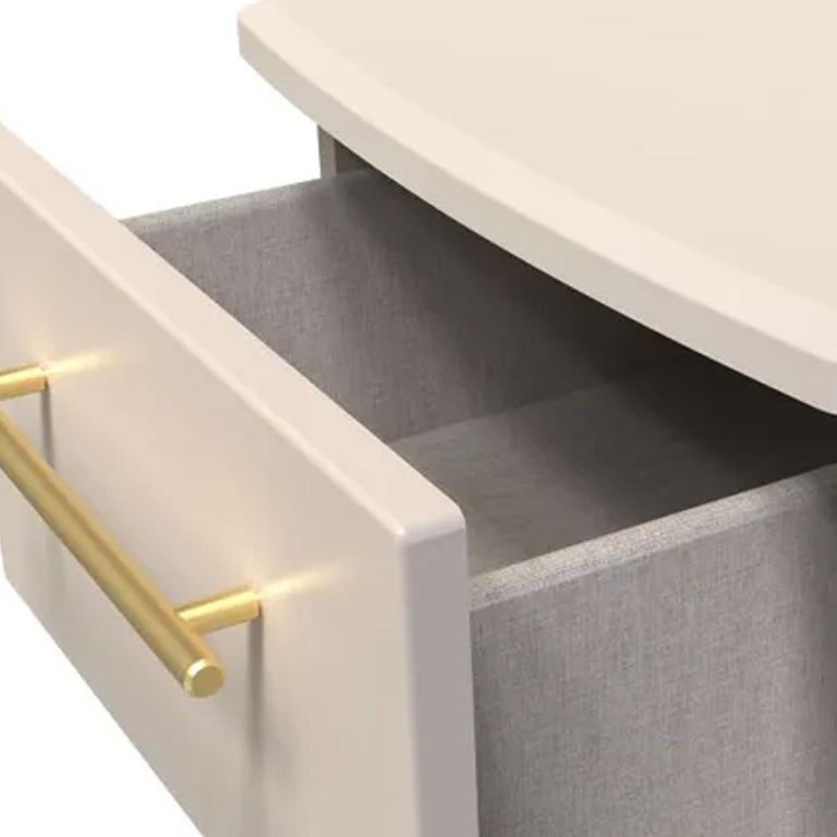 Haworth Bedside Cabinet - 2 Drawer - Cashmere