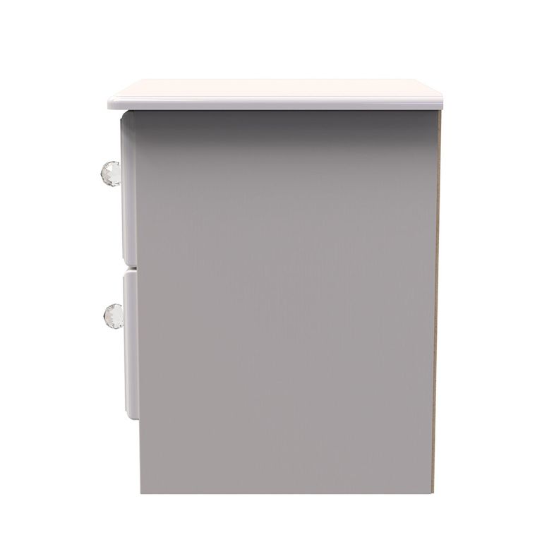 Balmoral Bedside Cabinet - 2 Drawer - Cashmere