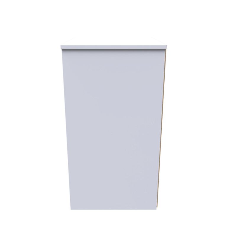 Monaco Bedside Cabinet - 3 Drawer - White