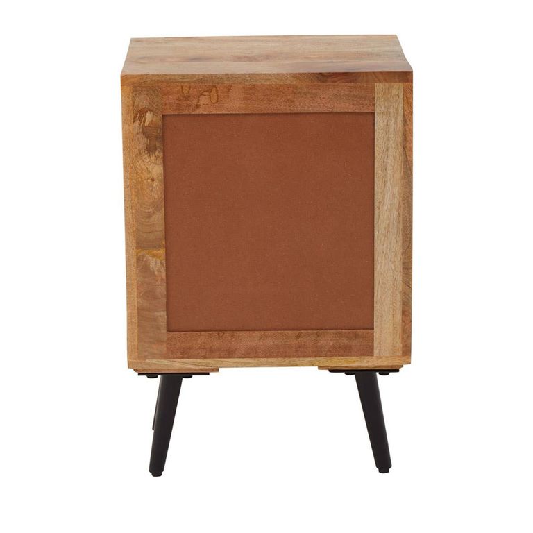 Boho Bedside Cabinet - 2 Drawer - Mango Wood