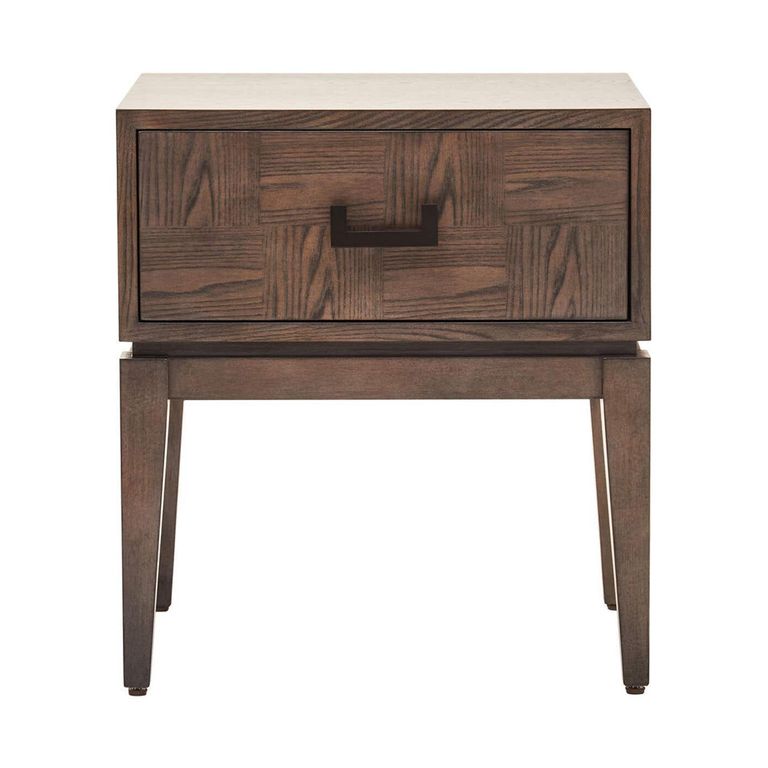 Dimaro Bedside Table - 1 Drawer - Elm Wood