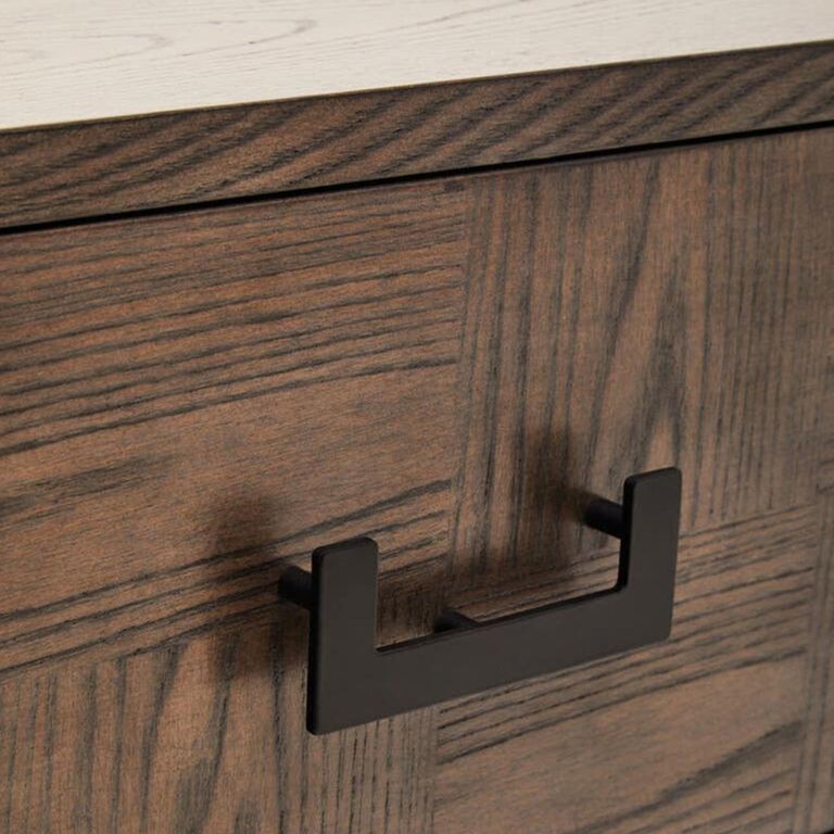 Dimaro Bedside Table - 1 Drawer - Elm Wood