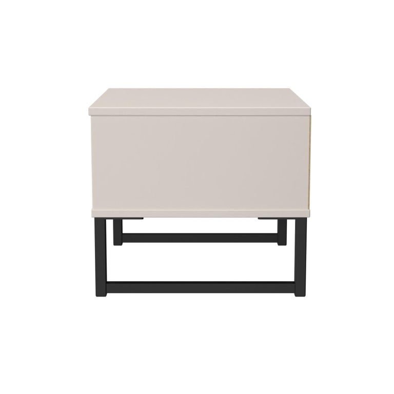 Fluted Bedside Cabinet - 1 Drawer - Kashmir Matt