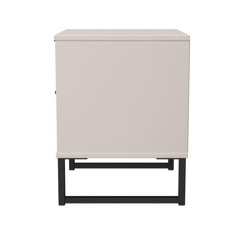 Fluted Bedside Cabinet - 2 Drawer - Kashmir Matt