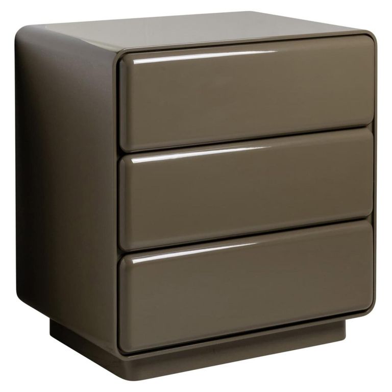 Demy Bedside Cabinet - 3 Drawer - Clay Green - Wood