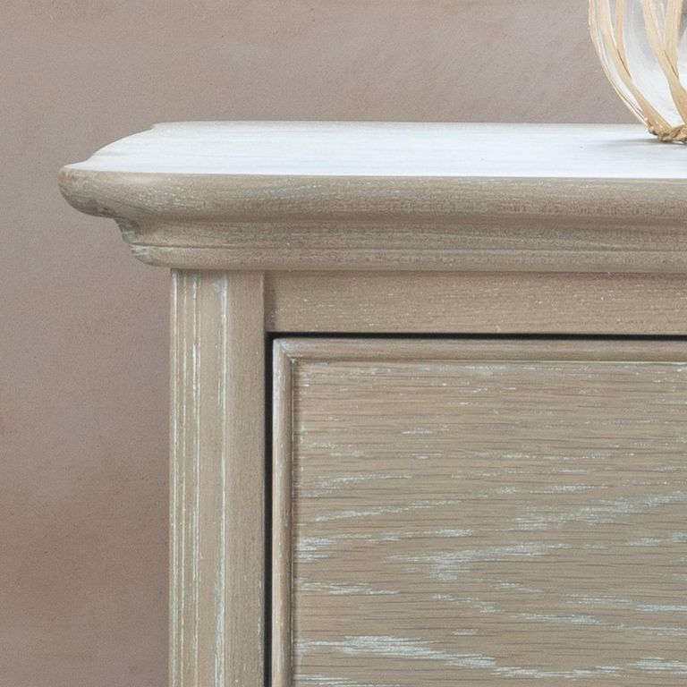 Camille Bedside Table - 1 Drawer - Grey Oak